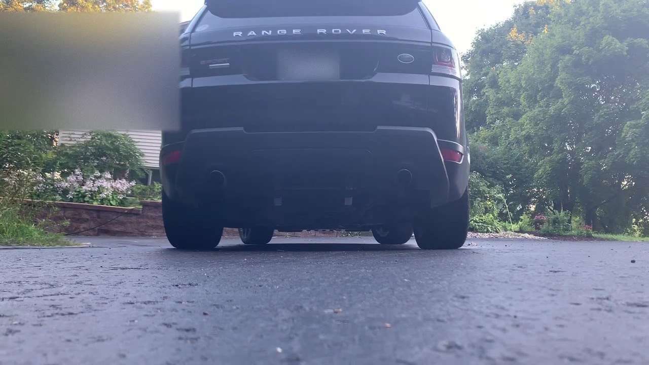 Range Rover Sport Supercharged 5.0 V8 Muffler Delete YouTube