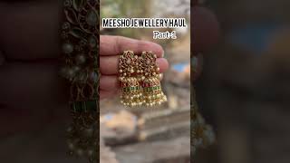meesho.com ✨premium quality matte finish Kemp stone pearl jhumka #under499$#meesho finds