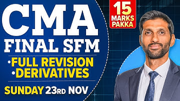 LET’S START! SFM Derivatives 1-Shot LIVE! Theory + Practical | Let’s Start & Add 20 Marks NOW!