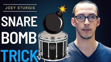 JOEY STURGIS II SNARE BOMB TRICK! @URMAcademy , @joeymusic