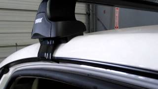 Volkswagen Passat Thule Rapid Traverse BLACK AeroBlade Base Roof Rack by Rack Outfitters