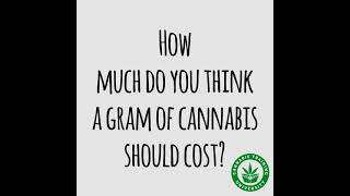 How much do you think a gram of cannabis should cost? Weed Measurements and Costs.