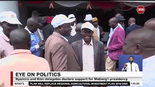 Nyamira and Kisii delegates declare support for Matiang’i presidency
