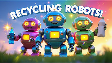 “Recycling Robots 🤖  Learn Reduce, Reuse, Recycle for Kids  Fun Learning Song about Saving Earth 🌍