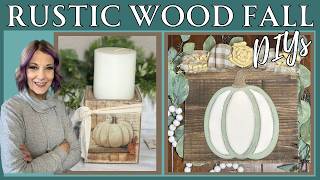 Rustic Wood Fall Decor DIYS/Decoupage Hacks/Craft with Friends