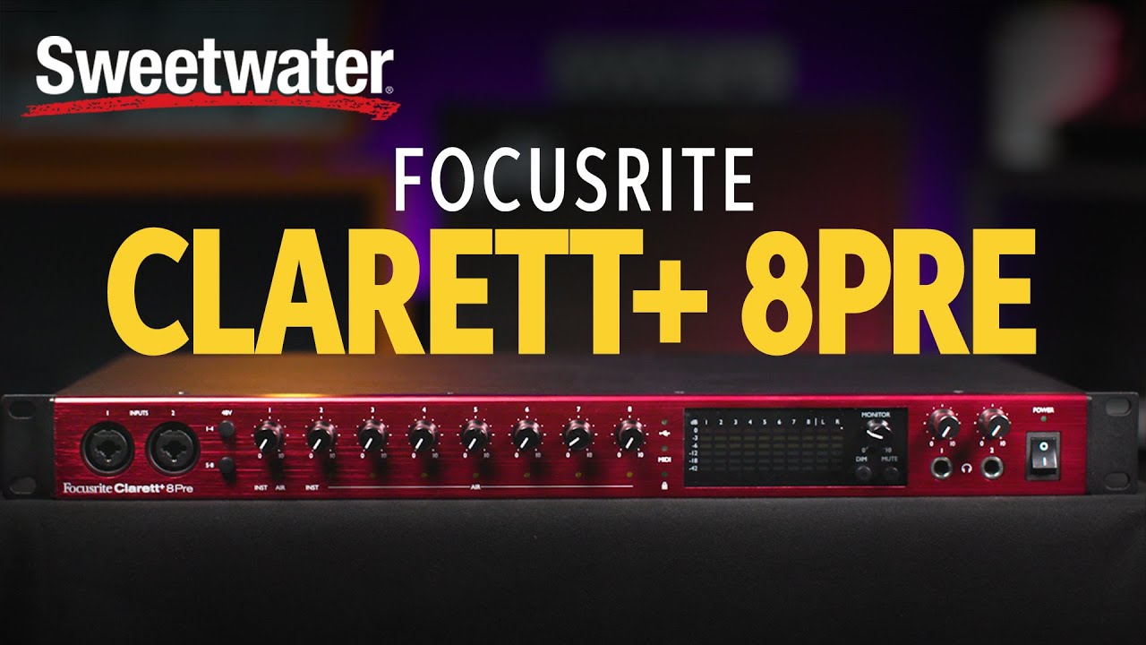 Focusrite Clarett+ 8Pre USB-C Audio Interface Overview - YouTube