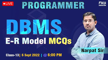 Computer Programmer Vacancy in Rajasthan | DBMS | ER Model MCQ By Narpat Sir