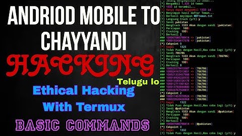 TERMUX BASIC COMMANDS IN TELUGU | LEARN ANDRIOD HACKING IN TELUGU | LEARN ETHICAL HAXKING IN ANDROID