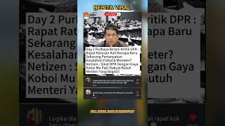 Purbaya Criticizes the House of Representatives: Demonstrations Exploded Due to Fiscal Mismanagem...