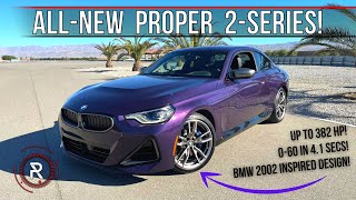 The 2022 BMW M240i xDrive Is A 2002Inspired Turbocharged Sports Coupe
