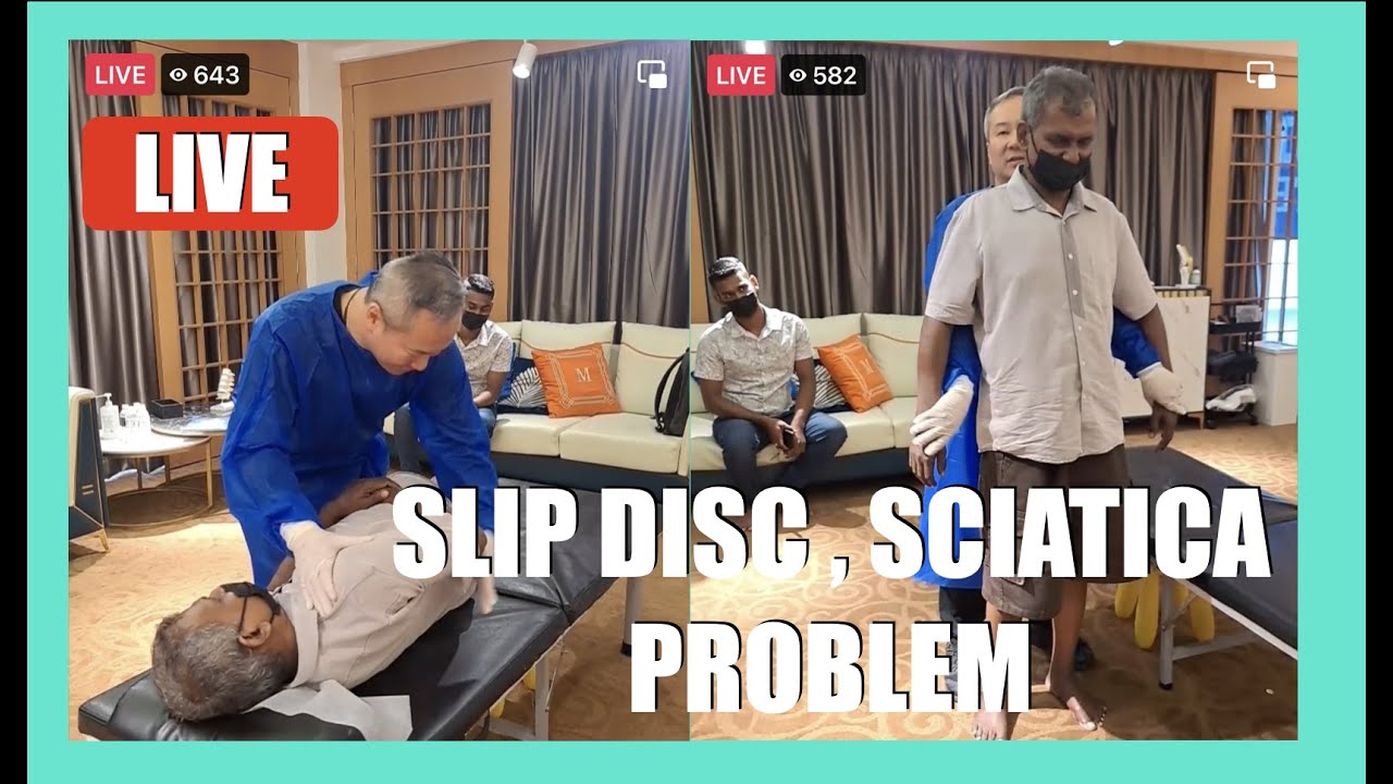 How to adjust SLIP DISC , SCIATICA PROBLEM by Chris Leong Most Top 3 YouTube viral video YouTube
