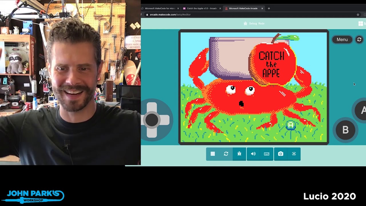 MakeCode Arcade Game of the Week: Catch the Apple @adafruit