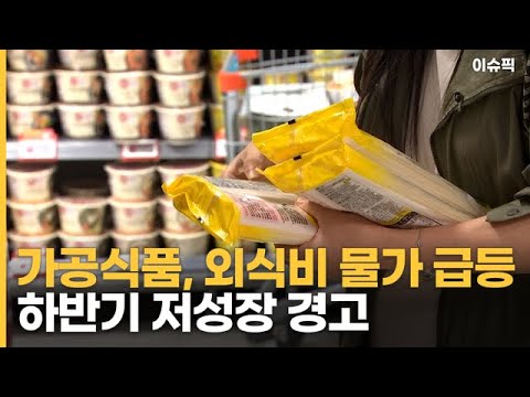가공식품, 외식비 물가 급등 하반기 저성장 경고 [이슈픽]