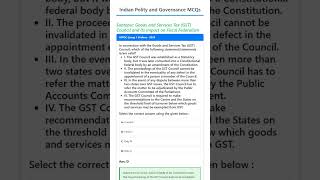 Goods and Services Tax GST Council and its impact on Fiscal Federalism
