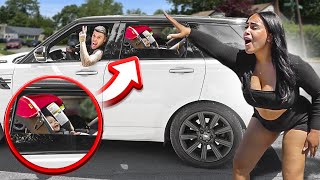 LOCKED MY GIRLFRIEND OUT THE CAR AND DROVE OFF WITH THE BABY! *INTENSE*