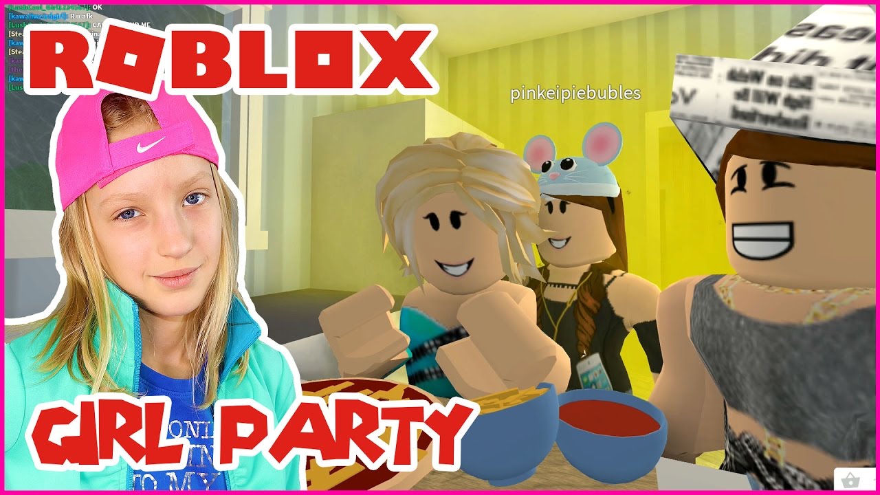 Girl Party Welcome To Bloxburg Youtube - karinaomg roblox bloxburg house