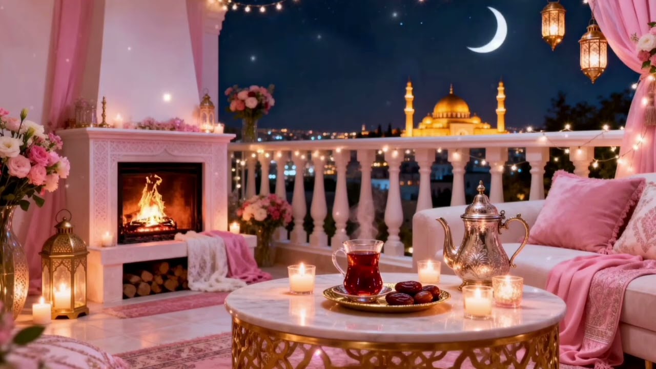 خلفية رمضانية فخمة للمجالس – أجواء هدوء وراحة