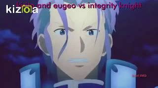 Kirito and Eugeo vs Integrity knight
