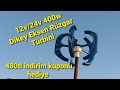 12V / 24V 400w Dikey Eksenli Rüzgar Türbini Jeneratörü  inceleme kurulumu