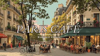 Parisian Cafe Ambience ~ Spring Riverside Melodies &amp; Golden Hour Serenity