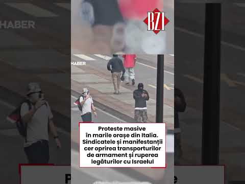 Proteste masive și grevă generală în marile orașe din Italia