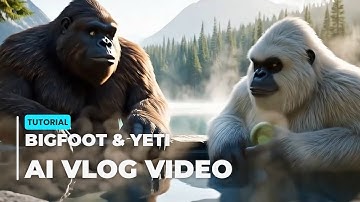 How to Make Bigfoot AI VLOG Videos with Google Veo 3| Viral AI Vlog Tutorial