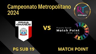 Campeonato Metropolitano 2024 - PG Sub 19 X Match Point- 24/04/2024