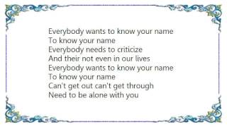 Lindsay Lohan - To Know Your Name Lyrics