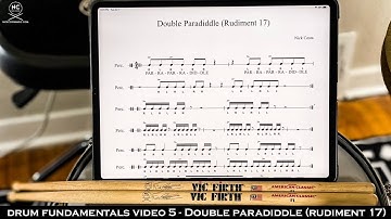 Drum Essentials Video 5 - Double Paradiddle (Rudiment 17) | NickCostaMusic.com
