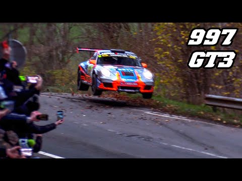 PORSCHE 997 GT3 | INSANE SCREAMING FLAT-6 Sounds, Jumps & Drifts  | 2022 Rallies