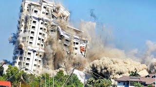 Amazing Construction Demolitions With Industrial Explosives ! Bridges & Building Demolition Videos