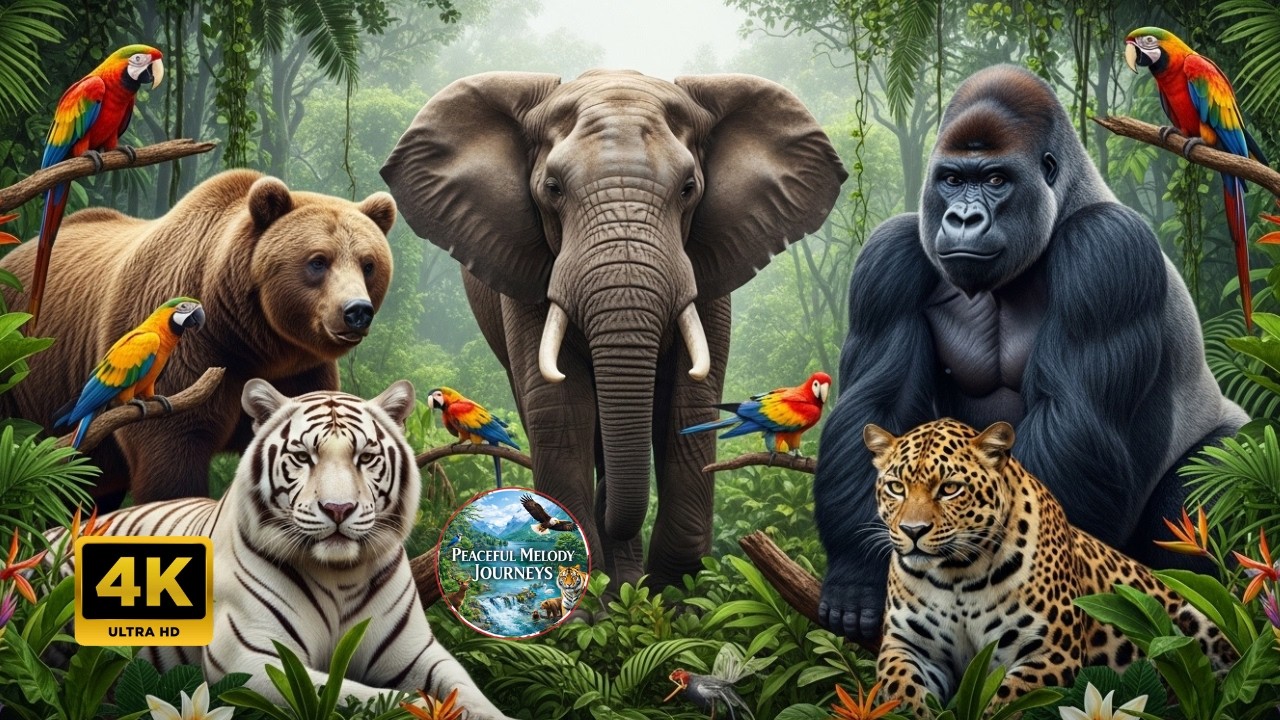Jungle Animal Discovery in Stunning 4K 🐘 | 60FPS Animal Discovery