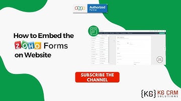 How to Embed the Zoho Form on Website