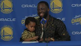 Draymond Green’s son steals show after Warriors game