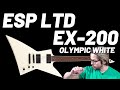 Esp ltd ex200 olympic white  affordable james hetfield guitar