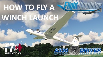 How to FLY A WINCH LAUNCH in a GLIDER | Real Airline Pilot