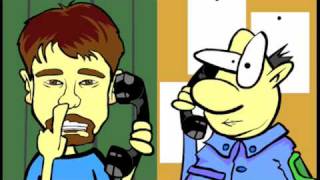 Hilarious  illegal Aliens on the roof call. Tom Mabe .com