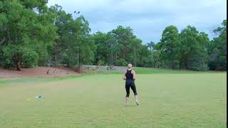 1, 2, 3 knee work then accel backward