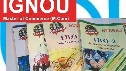 Ignou M.com 1st year preparation Books (Ignou reference books best)