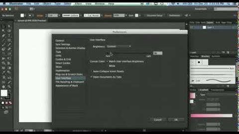 Illustrator user interface color