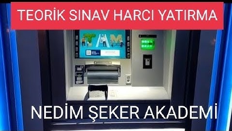 Sürücü kursu sınav harcı yatırma ziraat bankası