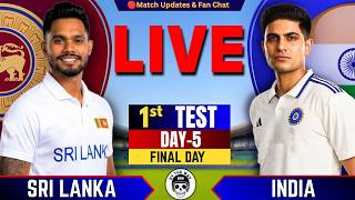 🔴Live: India vs Sri Lanka, 1st Test Day 5 | Live Cricket Score & commentary | IND vs SL Test Series