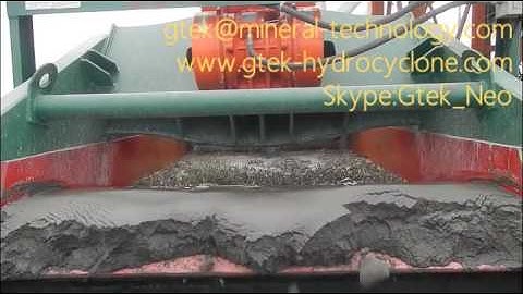 How a dewatering screen works.