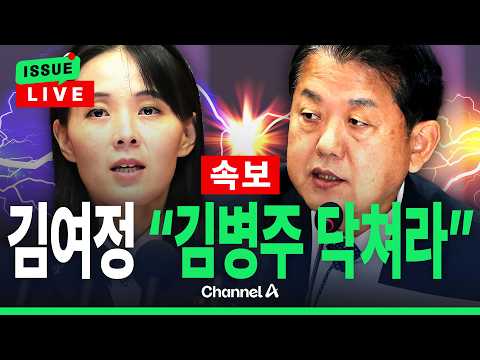 [🔴이슈를 켜라] 김여정 “靑 국방정책특보라는 자, 주제 넘어”… 김병주에 비난 쏟아냈다, 왜? / 채널A