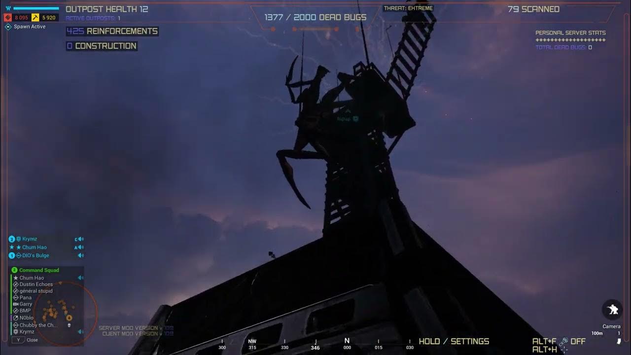 Атака чудовищ из Звездного десанта на форпост солдат в SQUAD 2023 - YouTube