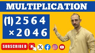 Multiplication of 4-digit by 4-digit number | 4-Digit Multiply | Math Long Multiplication “