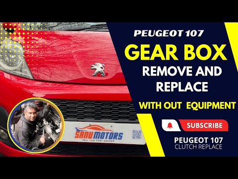 Peugeot 107 Gearbox Remove and Replace without Special Tools | Peugeot 107 Gearbox Replacement