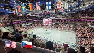 USA - CZE - 0-1, čtvrtfinále MS v ledním hokeji 2024, USA - Česko