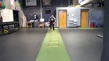 Agility Ladder   Crossover to 2 Leg Stick Forward