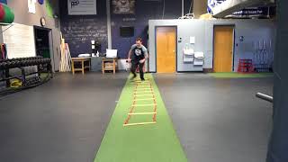 Agility Ladder Crossover to 2 Leg Stick Forward